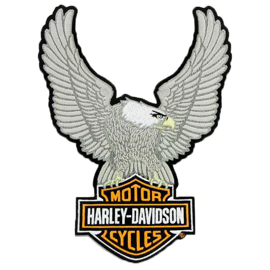 Toppa Harley-Davidson® con logo Bar & Shield® e aquila d’argento