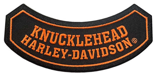 Patch con emblema Knucklehead Rocker Harley-Davidson® - Nero