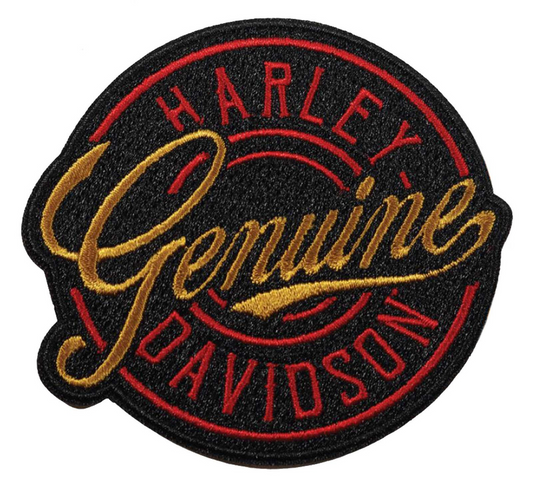 Toppa da cucire ricamata con emblema Harley-Davidson®  - nera