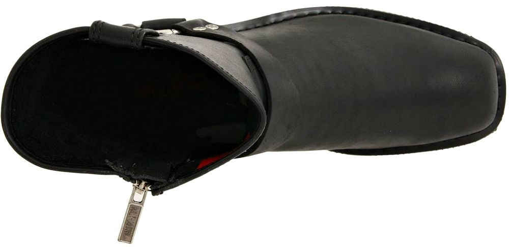 EL PASO Black Leather Waterproof Boots, uomo
