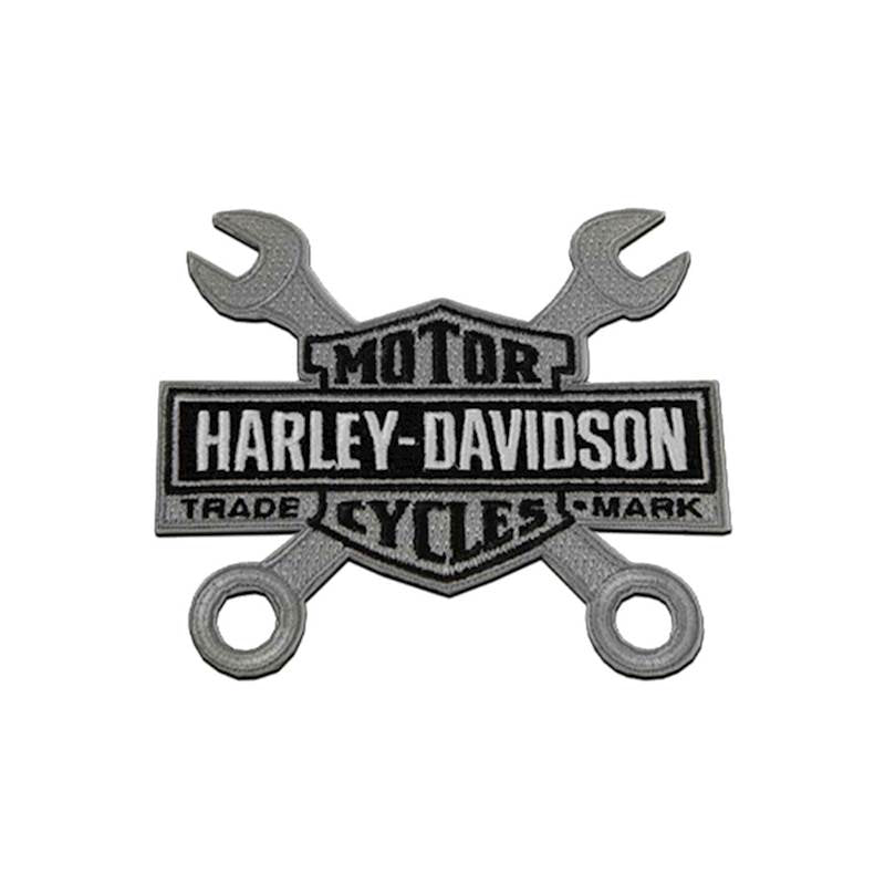 H-D® Patch Embroidered Wrenches Bar & Shield Logo Emblem Sew-On Large