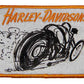 H-D® Patch Doodle Rider Emblem Sew-On Patch - White