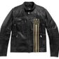 Triple Vent Passing Link Leather Jacket, uomo
