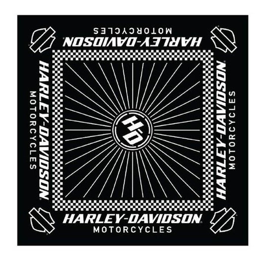 Bandana Ignition Black Dyed Harley Davidson®