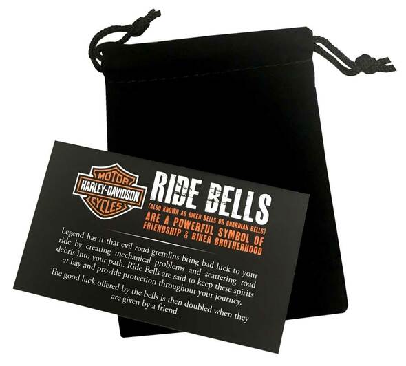 Winged Skull Bar & Shield Outline Ride Bell