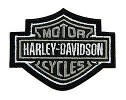 H-D® Patch 3 inch Embroidered Gray Bar & Shield Logo Emblem Sew-On