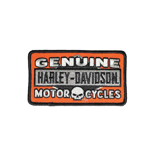 H-D® Patch emblema ricamato con teschio originale Harley-Davidson
