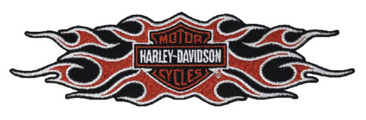 H-D® Patch con emblema della barra della fiamma e dello scudo intrecciata