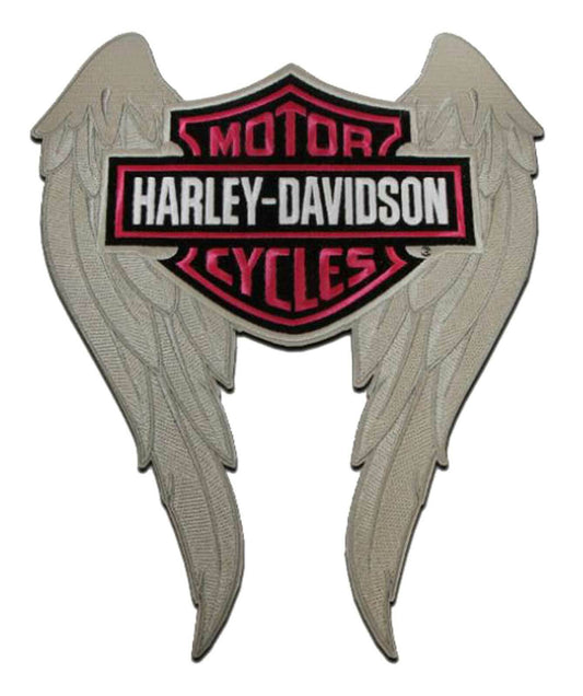 H-D® Patch cucita con emblema ricamato con logo scudo e barra alata