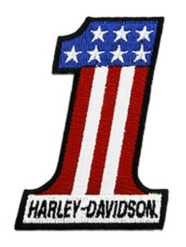 H-D® Patch da cucire con emblema X-Small ricamato con logo RWB # 1